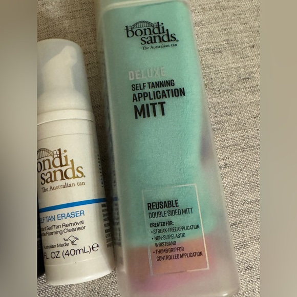 NEW 3 pc Bondi Sands Self-Tanning Set dark tan foam + eraser deluxe mitt travel - Picture 3 of 5
